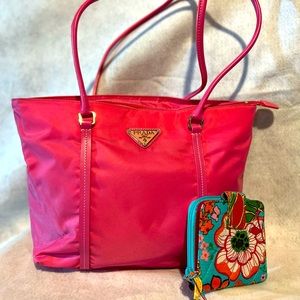Prada Tote and Vera Bradley Wallet